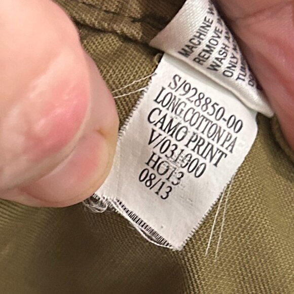 Vintage GAP Camo Anorak Jacket Womens Sz M Grunge Punk Stained Military Faux Fur - Picture 12 of 16